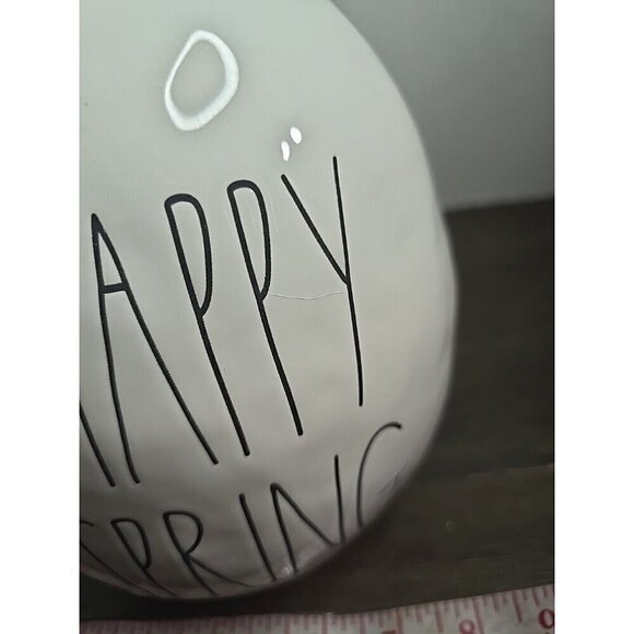 Rae Dunn Artisan Happy Spring Easter Egg 2021 Dimpled Farmhouse - Picture 10 of 10